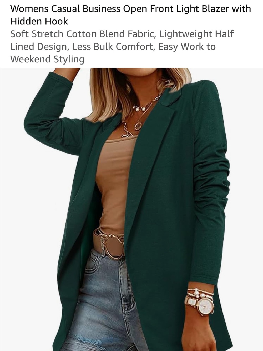 Set of 5 Blazers- navy, black, white, rust, and dark green
